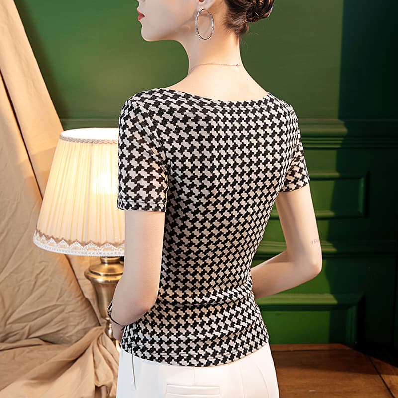 ギンガム チェック カジュアル ギンガムチェック 変形トップス